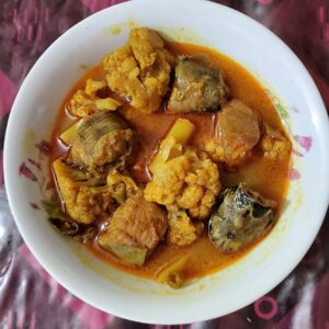 Shing Mach W/ Fulkopi (Cauliflower W/ Stinging Catfish)